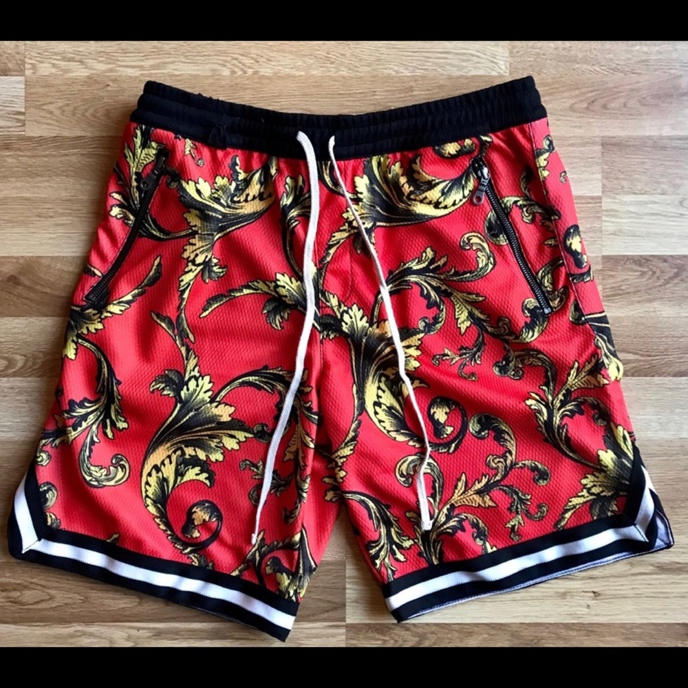 Stonevale Post Game Basketball short in Red